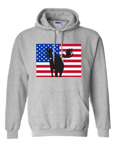 Pullover Hooded Sweatshirt Colorado Athletic Heather Moose Vibrant Design High Quality Tight Knit Ring Spun Low Maintenance Cotton Printed With The Newest Available Color Transfer Technology