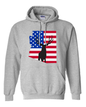 Load image into Gallery viewer, Pullover Hooded Sweatshirt Arizona Athletic Heather Mule Deer Vibrant Design High Quality Tight Knit Ring Spun Low Maintenance Cotton Printed With The Newest Available Color Transfer Technology