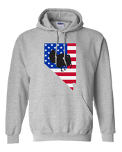 Load image into Gallery viewer, Pullover Hooded Sweatshirt Nevada Athletic Heather Turkey Vibrant Design High Quality Tight Knit Ring Spun Low Maintenance Cotton Printed With The Newest Available Color Transfer Technology