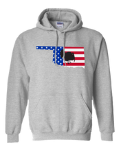 Load image into Gallery viewer, Pullover Hooded Sweatshirt Oklahoma Athletic Heather Turkey Vibrant Design High Quality Tight Knit Ring Spun Low Maintenance Cotton Printed With The Newest Available Color Transfer Technology