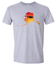 Load image into Gallery viewer, Short Sleeve T-Shirt Alaska Athletic Heather Large Mouth Bass Vibrant Design High Quality Tight Knit Ring Spun Low Maintenance Cotton Printed With The Newest Available Color Transfer Technology