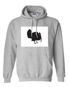 Pullover Hooded Sweatshirt Colorado Athletic Heather Turkey Vibrant Design High Quality Tight Knit Ring Spun Low Maintenance Cotton Printed With The Newest Available Color Transfer Technology