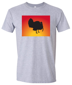 Short Sleeve T-Shirt Colorado Athletic Heather Turkey Vibrant Design High Quality Tight Knit Ring Spun Low Maintenance Cotton Printed With The Newest Available Color Transfer Technology