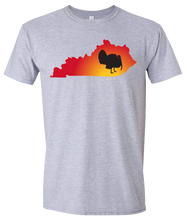 Load image into Gallery viewer, Short Sleeve T-Shirt Kentucky Athletic Heather Turkey Vibrant Design High Quality Tight Knit Ring Spun Low Maintenance Cotton Printed With The Newest Available Color Transfer Technology
