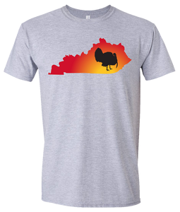 Short Sleeve T-Shirt Kentucky Athletic Heather Turkey Vibrant Design High Quality Tight Knit Ring Spun Low Maintenance Cotton Printed With The Newest Available Color Transfer Technology