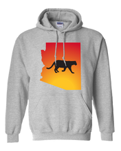 Load image into Gallery viewer, Pullover Hooded Sweatshirt Arizona Athletic Heather Mountain Lion Vibrant Design High Quality Tight Knit Ring Spun Low Maintenance Cotton Printed With The Newest Available Color Transfer Technology