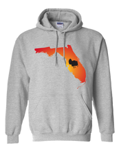 Load image into Gallery viewer, Pullover Hooded Sweatshirt Florida Athletic Heather Turkey Vibrant Design High Quality Tight Knit Ring Spun Low Maintenance Cotton Printed With The Newest Available Color Transfer Technology