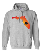Load image into Gallery viewer, Pullover Hooded Sweatshirt Florida Athletic Heather Wild Hog Vibrant Design High Quality Tight Knit Ring Spun Low Maintenance Cotton Printed With The Newest Available Color Transfer Technology