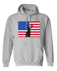 Pullover Hooded Sweatshirt Colorado Athletic Heather Whitetail Deer Vibrant Design High Quality Tight Knit Ring Spun Low Maintenance Cotton Printed With The Newest Available Color Transfer Technology