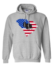 Load image into Gallery viewer, Pullover Hooded Sweatshirt South Carolina Athletic Heather Turkey Vibrant Design High Quality Tight Knit Ring Spun Low Maintenance Cotton Printed With The Newest Available Color Transfer Technology