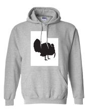 Load image into Gallery viewer, Pullover Hooded Sweatshirt Utah Athletic Heather Turkey Vibrant Design High Quality Tight Knit Ring Spun Low Maintenance Cotton Printed With The Newest Available Color Transfer Technology