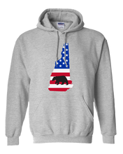 Load image into Gallery viewer, Pullover Hooded Sweatshirt New Hampshire Athletic Heather Black Bear Vibrant Design High Quality Tight Knit Ring Spun Low Maintenance Cotton Printed With The Newest Available Color Transfer Technology