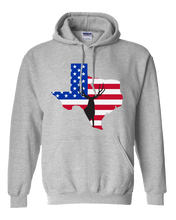 Load image into Gallery viewer, Pullover Hooded Sweatshirt Texas Athletic Heather Mule Deer Vibrant Design High Quality Tight Knit Ring Spun Low Maintenance Cotton Printed With The Newest Available Color Transfer Technology