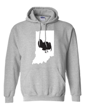 Load image into Gallery viewer, Pullover Hooded Sweatshirt Indiana Athletic Heather Turkey Vibrant Design High Quality Tight Knit Ring Spun Low Maintenance Cotton Printed With The Newest Available Color Transfer Technology