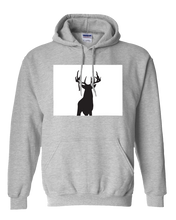 Load image into Gallery viewer, Pullover Hooded Sweatshirt Colorado Athletic Heather Whitetail Deer Vibrant Design High Quality Tight Knit Ring Spun Low Maintenance Cotton Printed With The Newest Available Color Transfer Technology