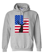 Load image into Gallery viewer, Pullover Hooded Sweatshirt Utah Athletic Heather Mule Deer Vibrant Design High Quality Tight Knit Ring Spun Low Maintenance Cotton Printed With The Newest Available Color Transfer Technology