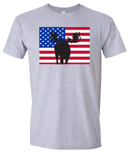 Short Sleeve T-Shirt Colorado Athletic Heather Moose Vibrant Design High Quality Tight Knit Ring Spun Low Maintenance Cotton Printed With The Newest Available Color Transfer Technology