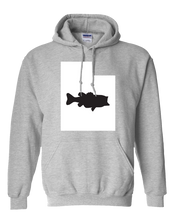 Load image into Gallery viewer, Pullover Hooded Sweatshirt Utah Athletic Heather Large Mouth Bass Vibrant Design High Quality Tight Knit Ring Spun Low Maintenance Cotton Printed With The Newest Available Color Transfer Technology