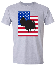 Load image into Gallery viewer, Short Sleeve T-Shirt Utah Athletic Heather Turkey Vibrant Design High Quality Tight Knit Ring Spun Low Maintenance Cotton Printed With The Newest Available Color Transfer Technology