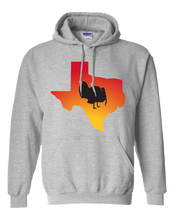Load image into Gallery viewer, Pullover Hooded Sweatshirt Texas Athletic Heather Turkey Vibrant Design High Quality Tight Knit Ring Spun Low Maintenance Cotton Printed With The Newest Available Color Transfer Technology