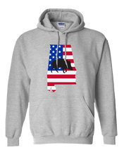 Load image into Gallery viewer, Pullover Hooded Sweatshirt Alabama Athletic Heather Wild Hog Vibrant Design High Quality Tight Knit Ring Spun Low Maintenance Cotton Printed With The Newest Available Color Transfer Technology