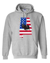Load image into Gallery viewer, Pullover Hooded Sweatshirt Alabama Athletic Heather Turkey Vibrant Design High Quality Tight Knit Ring Spun Low Maintenance Cotton Printed With The Newest Available Color Transfer Technology
