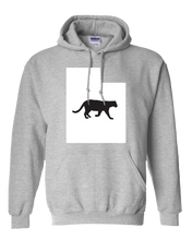 Load image into Gallery viewer, Pullover Hooded Sweatshirt Utah Athletic Heather Mountain Lion Vibrant Design High Quality Tight Knit Ring Spun Low Maintenance Cotton Printed With The Newest Available Color Transfer Technology