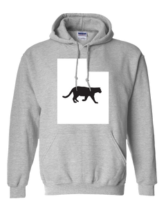 Pullover Hooded Sweatshirt Utah Athletic Heather Mountain Lion Vibrant Design High Quality Tight Knit Ring Spun Low Maintenance Cotton Printed With The Newest Available Color Transfer Technology
