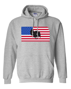 Pullover Hooded Sweatshirt Kansas Athletic Heather Turkey Vibrant Design High Quality Tight Knit Ring Spun Low Maintenance Cotton Printed With The Newest Available Color Transfer Technology