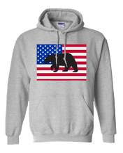 Load image into Gallery viewer, Pullover Hooded Sweatshirt Colorado Athletic Heather Black Bear Vibrant Design High Quality Tight Knit Ring Spun Low Maintenance Cotton Printed With The Newest Available Color Transfer Technology