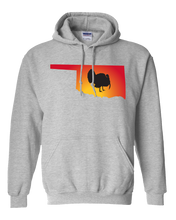 Load image into Gallery viewer, Pullover Hooded Sweatshirt Oklahoma Athletic Heather Turkey Vibrant Design High Quality Tight Knit Ring Spun Low Maintenance Cotton Printed With The Newest Available Color Transfer Technology
