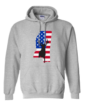 Load image into Gallery viewer, Pullover Hooded Sweatshirt Mississippi Athletic Heather Whitetail Deer Vibrant Design High Quality Tight Knit Ring Spun Low Maintenance Cotton Printed With The Newest Available Color Transfer Technology