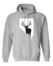 Load image into Gallery viewer, Pullover Hooded Sweatshirt Nevada Athletic Heather Elk Vibrant Design High Quality Tight Knit Ring Spun Low Maintenance Cotton Printed With The Newest Available Color Transfer Technology