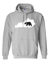 Load image into Gallery viewer, Pullover Hooded Sweatshirt Kentucky Athletic Heather Black Bear Vibrant Design High Quality Tight Knit Ring Spun Low Maintenance Cotton Printed With The Newest Available Color Transfer Technology