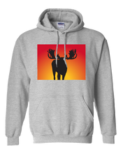 Load image into Gallery viewer, Pullover Hooded Sweatshirt Colorado Athletic Heather Moose Vibrant Design High Quality Tight Knit Ring Spun Low Maintenance Cotton Printed With The Newest Available Color Transfer Technology