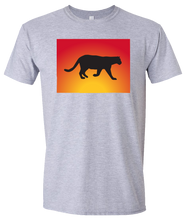 Load image into Gallery viewer, Short Sleeve T-Shirt Colorado Athletic Heather Mountain Lion Vibrant Design High Quality Tight Knit Ring Spun Low Maintenance Cotton Printed With The Newest Available Color Transfer Technology