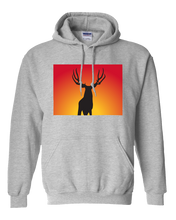 Load image into Gallery viewer, Pullover Hooded Sweatshirt Colorado Athletic Heather Mule Deer Vibrant Design High Quality Tight Knit Ring Spun Low Maintenance Cotton Printed With The Newest Available Color Transfer Technology