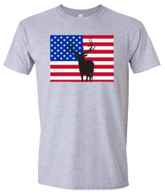Load image into Gallery viewer, Short Sleeve T-Shirt Colorado Athletic Heather Elk Vibrant Design High Quality Tight Knit Ring Spun Low Maintenance Cotton Printed With The Newest Available Color Transfer Technology