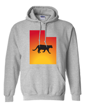 Load image into Gallery viewer, Pullover Hooded Sweatshirt Utah Athletic Heather Mountain Lion Vibrant Design High Quality Tight Knit Ring Spun Low Maintenance Cotton Printed With The Newest Available Color Transfer Technology
