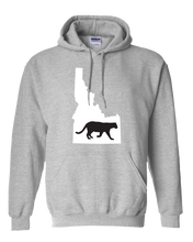 Load image into Gallery viewer, Pullover Hooded Sweatshirt Idaho Athletic Heather Mountain Lion Vibrant Design High Quality Tight Knit Ring Spun Low Maintenance Cotton Printed With The Newest Available Color Transfer Technology