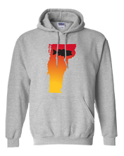 Load image into Gallery viewer, Pullover Hooded Sweatshirt Vermont Athletic Heather Large Mouth Bass Vibrant Design High Quality Tight Knit Ring Spun Low Maintenance Cotton Printed With The Newest Available Color Transfer Technology