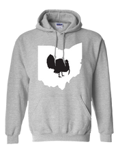 Load image into Gallery viewer, Pullover Hooded Sweatshirt Ohio Athletic Heather Turkey Vibrant Design High Quality Tight Knit Ring Spun Low Maintenance Cotton Printed With The Newest Available Color Transfer Technology