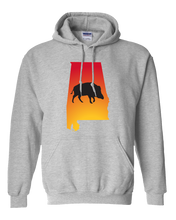 Load image into Gallery viewer, Pullover Hooded Sweatshirt Alabama Athletic Heather Wild Hog Vibrant Design High Quality Tight Knit Ring Spun Low Maintenance Cotton Printed With The Newest Available Color Transfer Technology