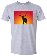 Load image into Gallery viewer, Short Sleeve T-Shirt Colorado Athletic Heather Elk Vibrant Design High Quality Tight Knit Ring Spun Low Maintenance Cotton Printed With The Newest Available Color Transfer Technology