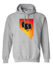 Load image into Gallery viewer, Pullover Hooded Sweatshirt Nevada Athletic Heather Turkey Vibrant Design High Quality Tight Knit Ring Spun Low Maintenance Cotton Printed With The Newest Available Color Transfer Technology