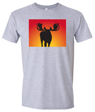 Load image into Gallery viewer, Short Sleeve T-Shirt Colorado Athletic Heather Moose Vibrant Design High Quality Tight Knit Ring Spun Low Maintenance Cotton Printed With The Newest Available Color Transfer Technology