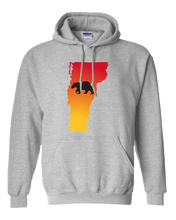 Load image into Gallery viewer, Pullover Hooded Sweatshirt Vermont Athletic Heather Black Bear Vibrant Design High Quality Tight Knit Ring Spun Low Maintenance Cotton Printed With The Newest Available Color Transfer Technology