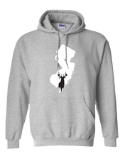 Load image into Gallery viewer, Pullover Hooded Sweatshirt New Jersey Athletic Heather Whitetail Deer Vibrant Design High Quality Tight Knit Ring Spun Low Maintenance Cotton Printed With The Newest Available Color Transfer Technology