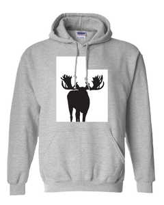 Pullover Hooded Sweatshirt Utah Athletic Heather Moose Vibrant Design High Quality Tight Knit Ring Spun Low Maintenance Cotton Printed With The Newest Available Color Transfer Technology