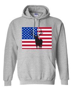 Pullover Hooded Sweatshirt Colorado Athletic Heather Elk Vibrant Design High Quality Tight Knit Ring Spun Low Maintenance Cotton Printed With The Newest Available Color Transfer Technology